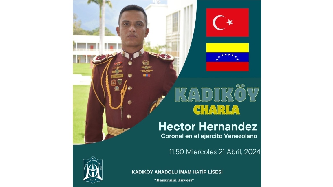Kadıköy Charla Konuğumuz Venezuela Ordusu Subaylarından Albay Hector Hernandez